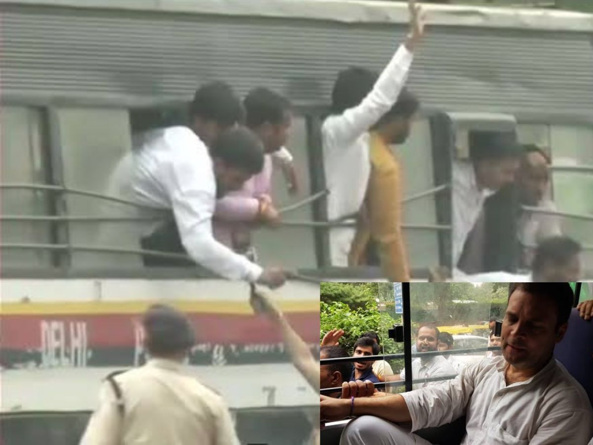 High voltage drama in Delhi over Natrajan’s nomination rejection, MP Congress MLAs march towards Rashtrapati Bhawan, detained