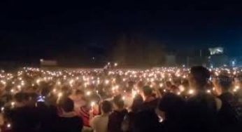 Naga community holds candlelight vigil in Tamenglong for six slain civilians, seeks justice