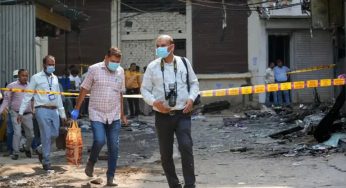 Malviya Nagar fire: Arrested cook brought to incident site