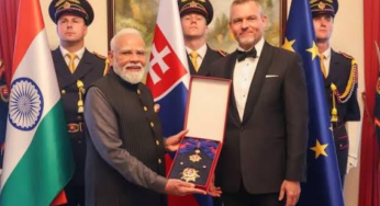 Slovakia Confers Highest Civilian Honour ‘Order of the White Double Cross’ on PM Modi