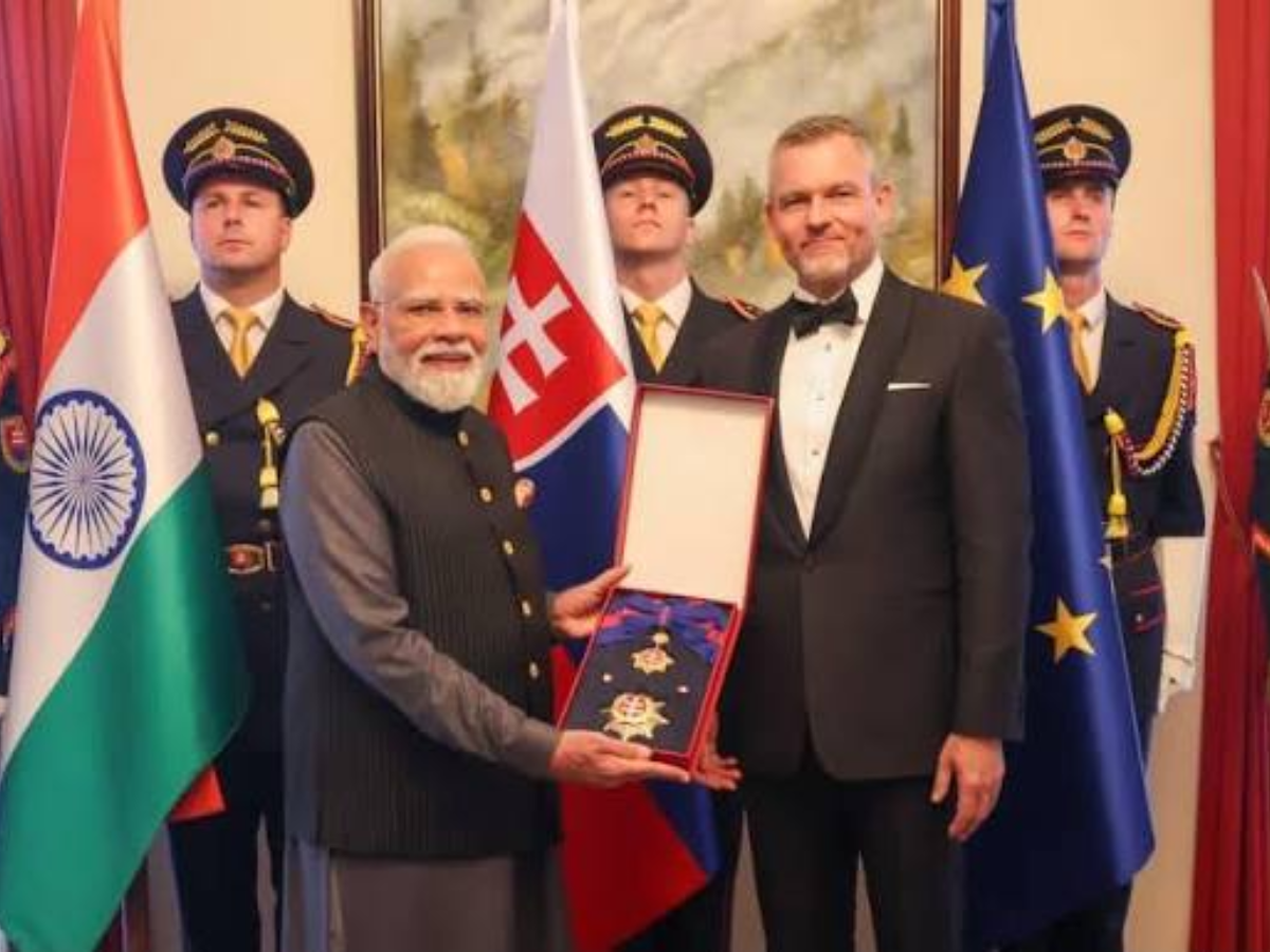 Slovakia Confers Highest Civilian Honour ‘Order of the White Double Cross’ on PM Modi