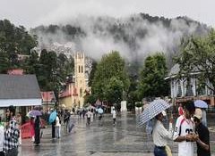 Southwest Monsoon covers Himachal Pradesh; IMD issues heavy rainfall warning as tourists enjoy showers in Shimla