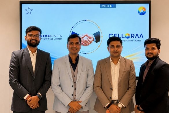 StarlinePS Enterprises Ltd. Invests ₹160 Crore in Celloraa Energy to Establish a 1.2 GW State-of-the-Art Solar Cell Manufacturing Facility in India