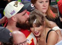 'JusT&T Married': Taylor Swift, Travis Kelce share wedding news on giant screens outside MSG