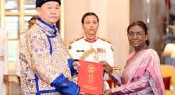 Envoys of six nations present their credentials to President Murmu
