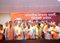 Delhi: After breaking away from AAP last year, 16 Indraprastha Vikas Party councillors join BJP
