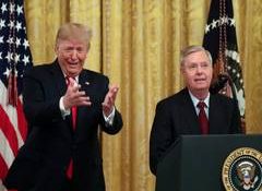 Trump orders US flags at half-mast to honor Senator Lindsey Graham