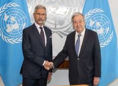 EAM Jaishankar meets UN Secretary General Guterres in New York