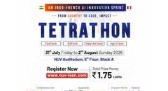 Navrachana University to Host TetraTHON 2026, an Indo-French AI Innovation Sprint under the IndiaAI Mission