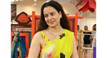 Kangana Ranaut visits Weaves of India Festival, appreciates India's rich handloom heritage