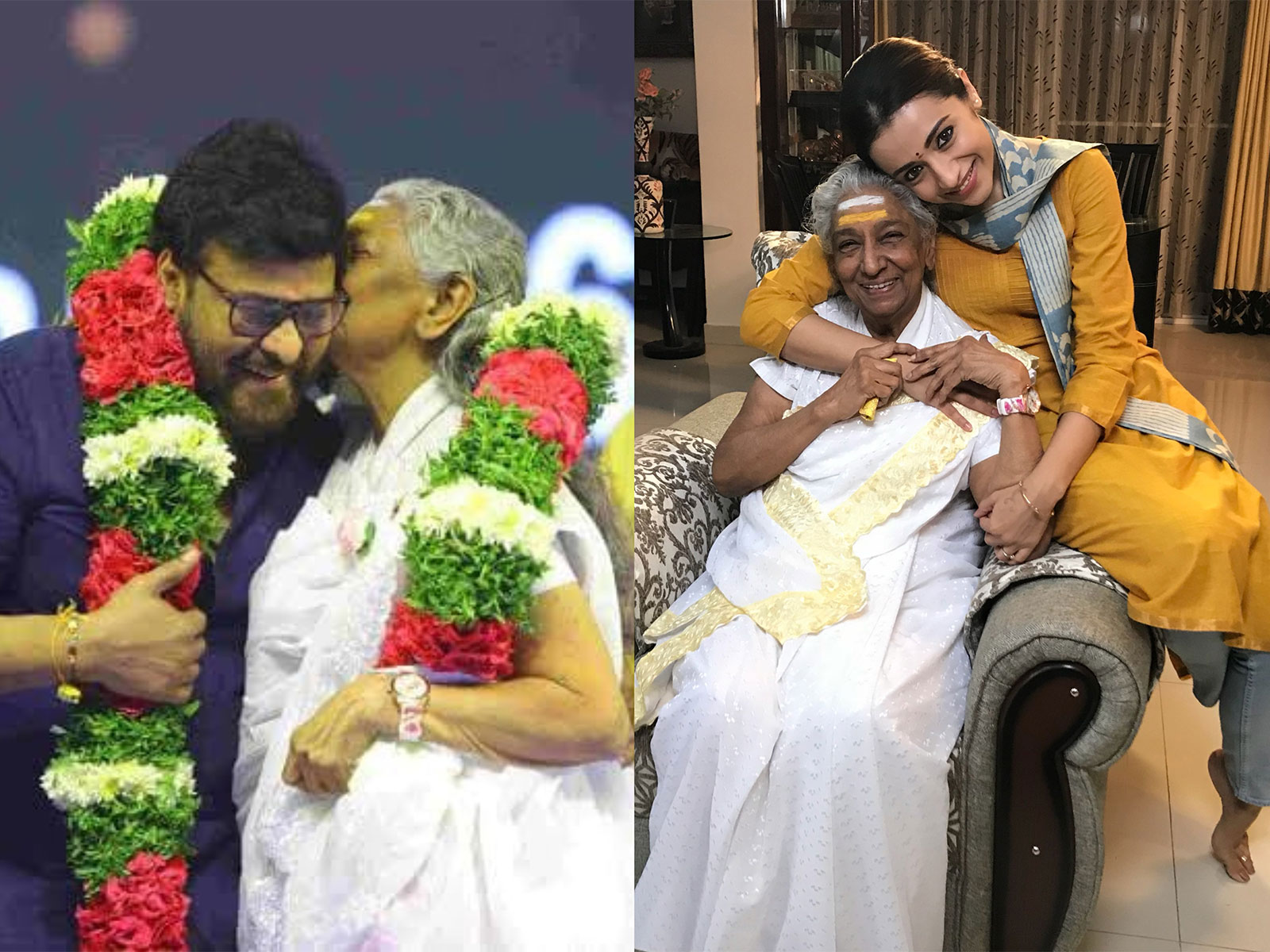 Trisha Krishnan, Chiranjeevi pay tributes to late singer S Janaki (Photo/X@KChiruTweets/Instagram@trishakrishnan) Trisha Krishnan, Chiranjeevi pay tributes to late singer S Janaki (Photo/X@KChiruTweets/Instagram@trishakrishnan)