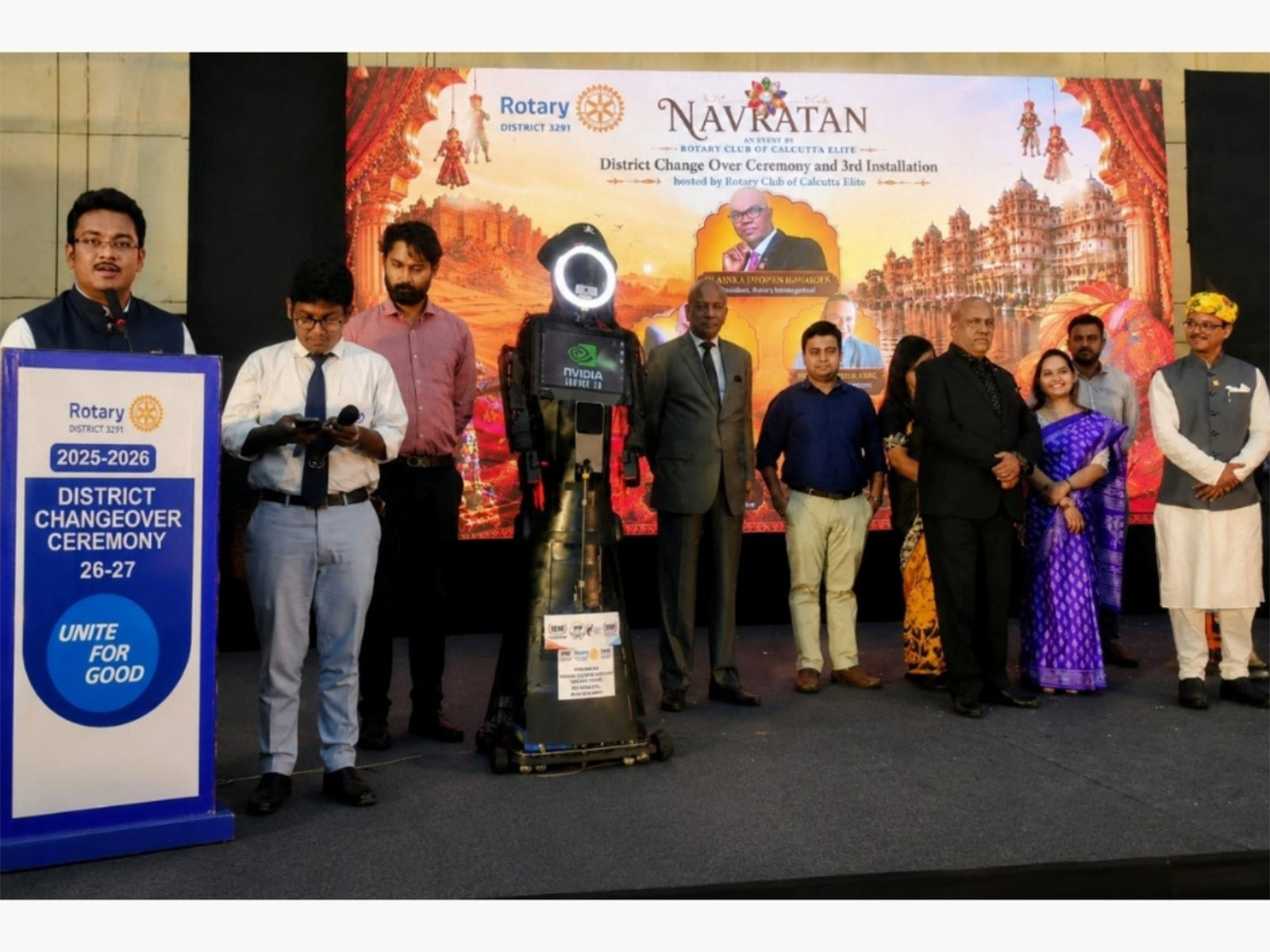 Humanoid Robots and Drone Steal the Spotlight at Rotary District 3291 Changeover Ceremony: IEM-UEM Innovation Creates History