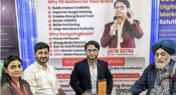 Jatin Batra founded DesigningBrain.com Strengthens Brand Visibility at WebFair 25th Edition as PR Partner