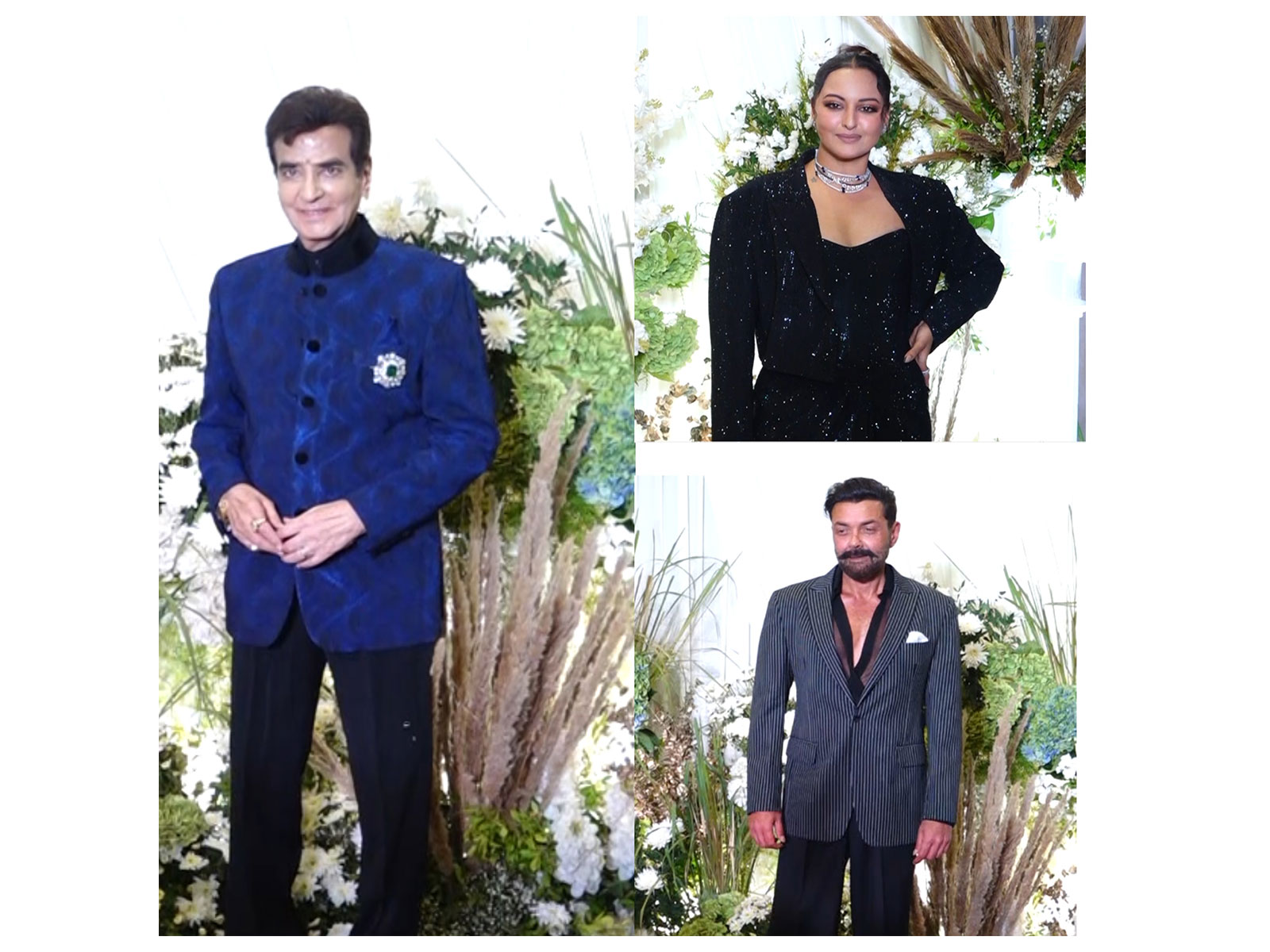 Jeetendra, Sonakshi Sinha and Bobby Deol (Photo/ANI) Jeetendra, Sonakshi Sinha and Bobby Deol (Photo/ANI)