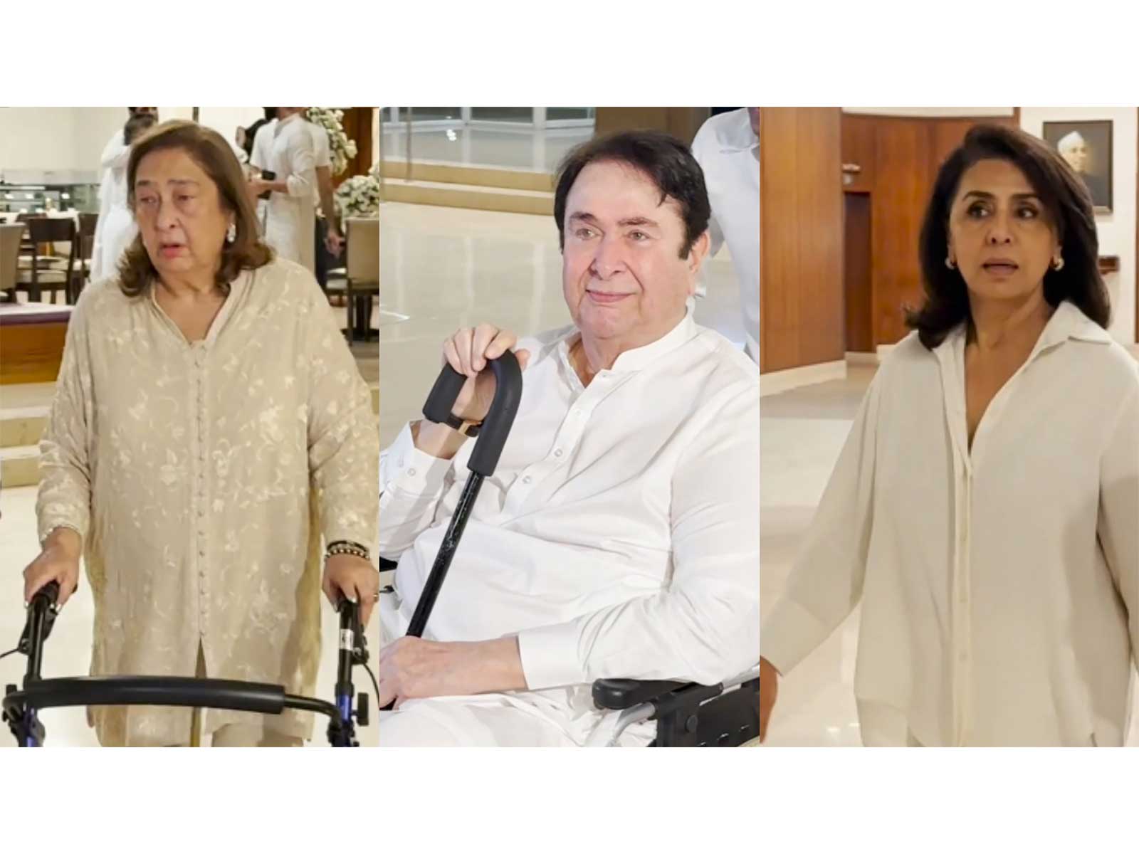 Rima Jain, Neetu Kapoor, Randhir Kapoor (Image source: ANI) Rima Jain, Neetu Kapoor, Randhir Kapoor (Image source: ANI)