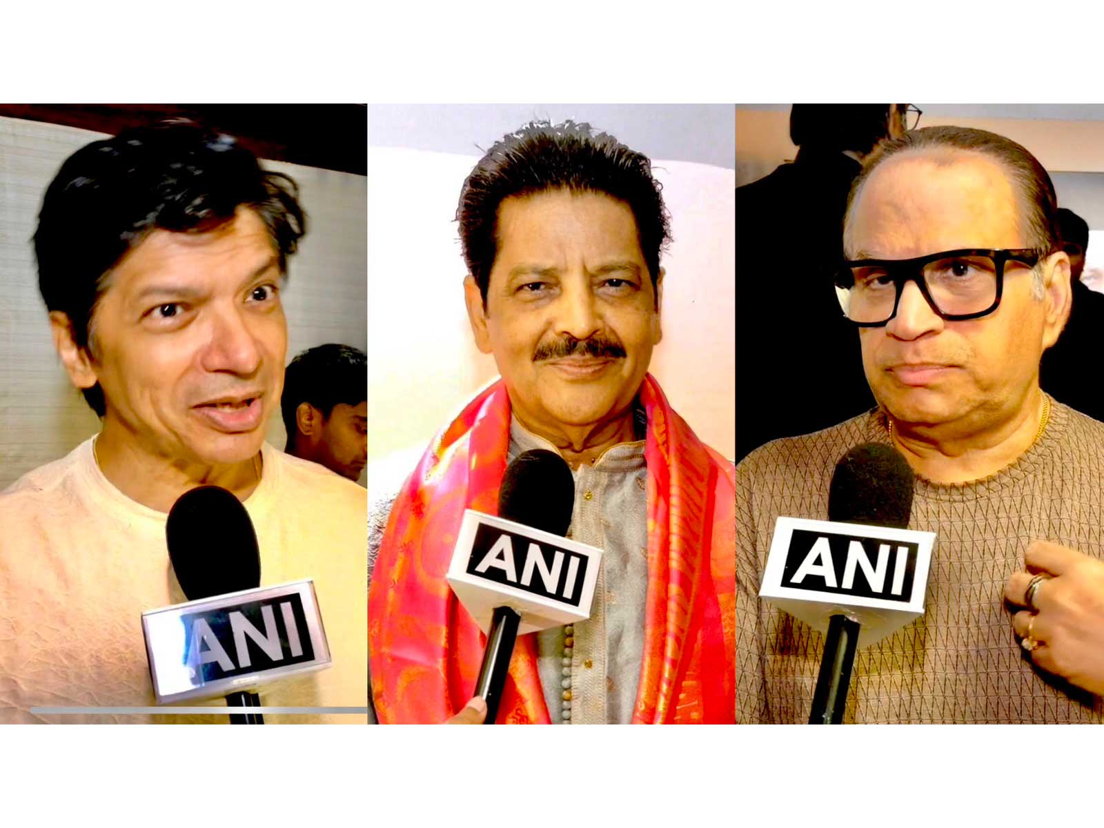 Shaan, Udit Narayan, Ramesh Taurani (Photo/ANI) Shaan, Udit Narayan, Ramesh Taurani (Photo/ANI)