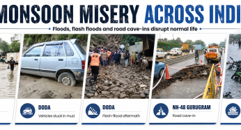India’s monsoon test: Cities flood, hills on alert