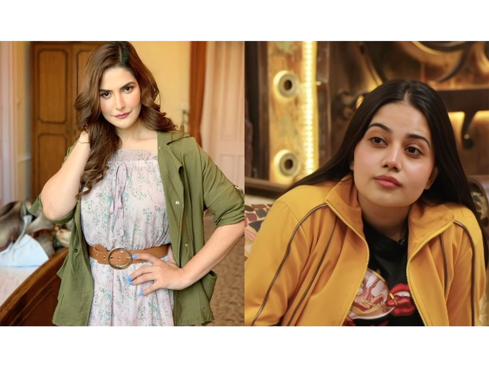 Zareen Khan (L) Dollyy Javved (R) (Photos/instagram/@zareenkhan/@PrimeVideo) Zareen Khan (L) Dollyy Javved (R) (Photos/instagram/@zareenkhan/@PrimeVideo)