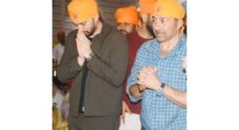 Sunny Deol seeks blessings at Takhat Sri Harimandir Ji Patna Sahib ahead of 'Batwara 1947' release