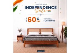 Saraf Furniture Celebrates Independence Day with Blockbuster ‘Upto 60% Off’ Sale on Premium Solid Wood Furniture