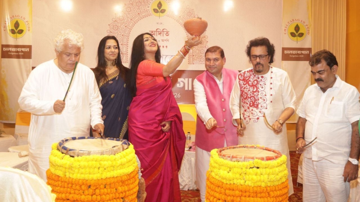 Countdown for Manicktala Chaltabagan Lohapatty’s 84th Durga Puja begins with Khuti Puja