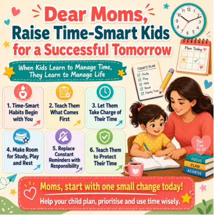 Dear Moms, Raise Time-Smart Kids for a Successful Tomorrow