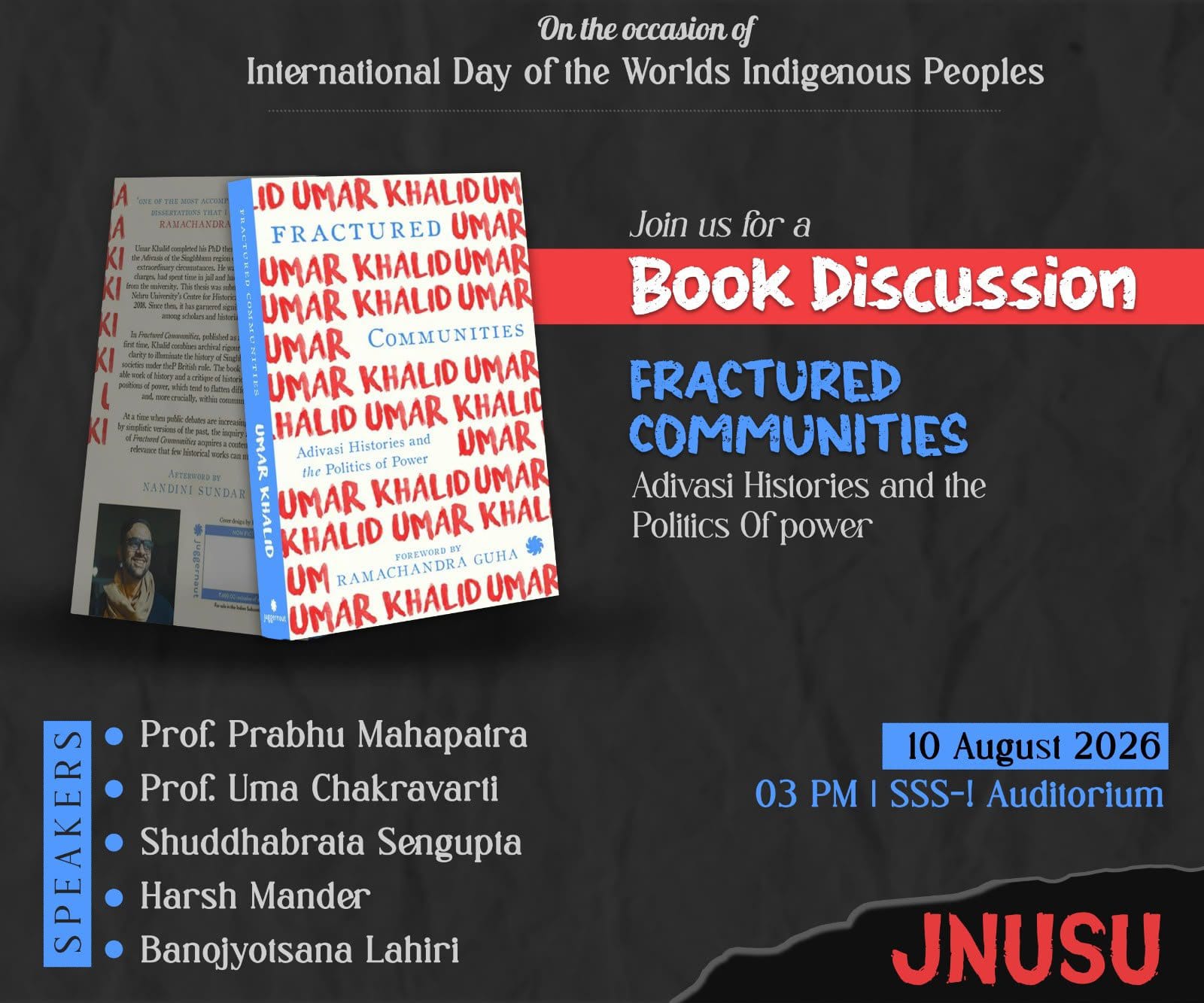JNU cancels permission for Umar Khalid book discussion, organisers say event will go ahead