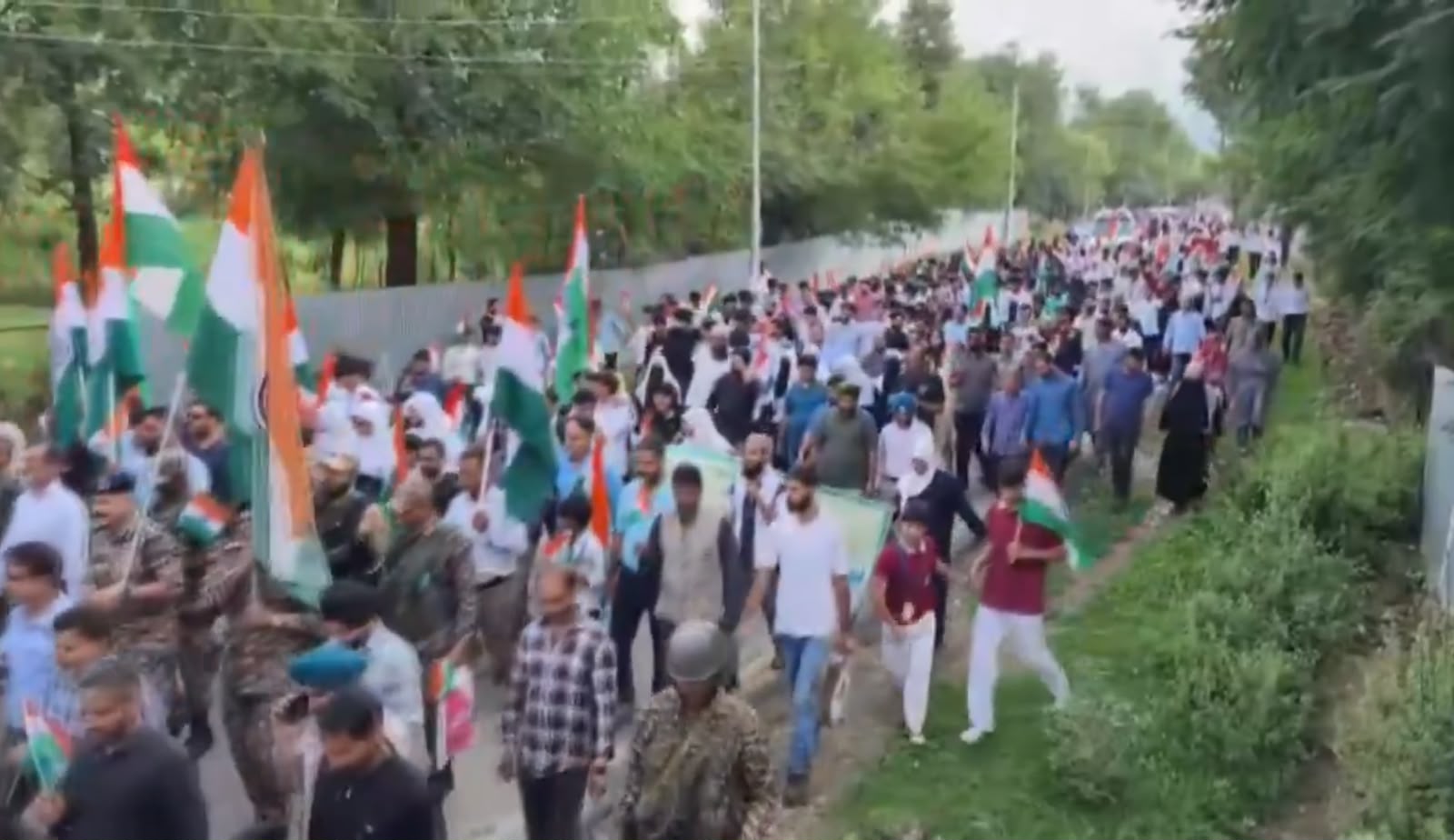 Once a Terror Hub, South Kashmir Witnessed Massive Tiranga Rally Ahead of Independence Day