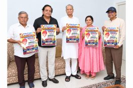 Unveiling of the ‘Jhilmil Kavi Sammelan’ Poster Ashok Gehlot unveils the poster; to attend as the chief guest