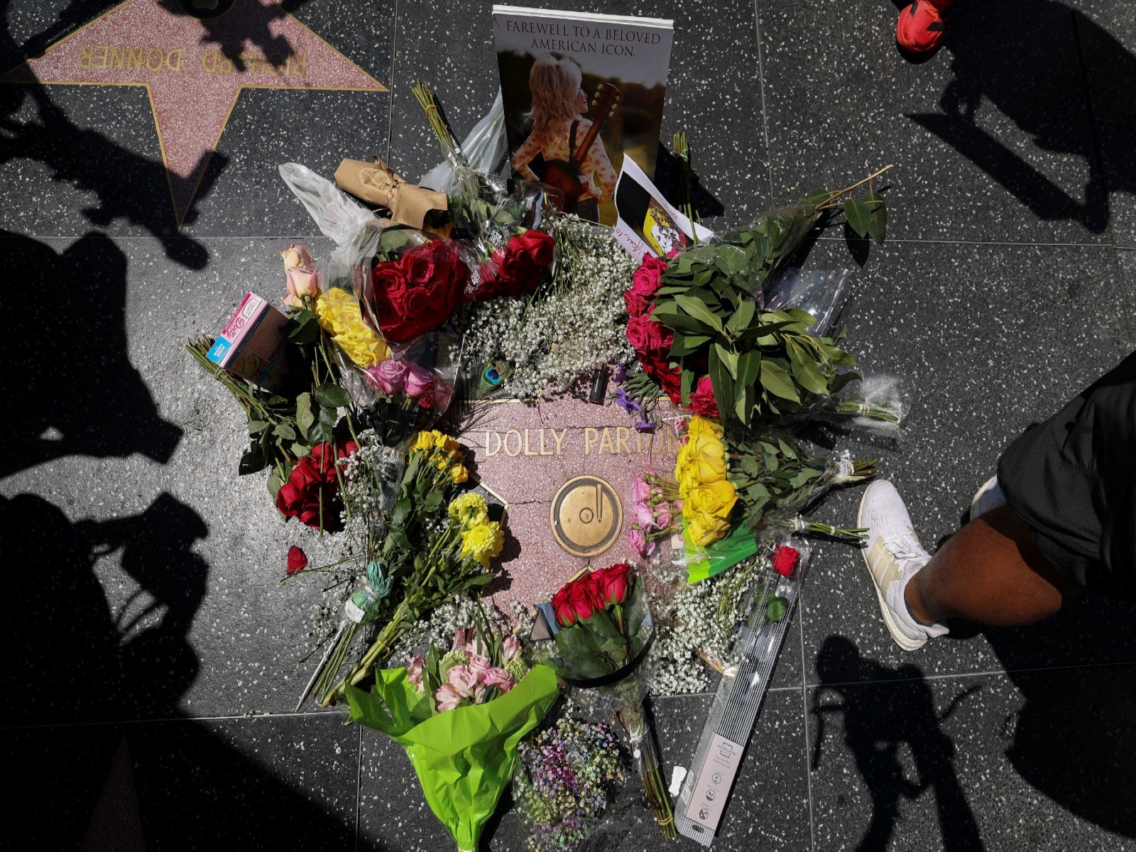 Dolly Parton's Hollywood Walk Of Fame Star (Image source: Reuters) Dolly Parton's Hollywood Walk Of Fame Star (Image source: Reuters)