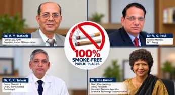 3.25 lakh Indians die annually from second-hand smoke: Experts seek 100% smoke-free public places
