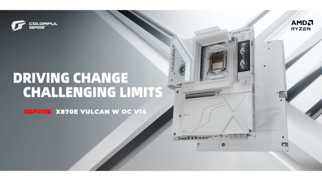 COLORFUL Launches the iGame X870E VULCAN W OC Motherboard