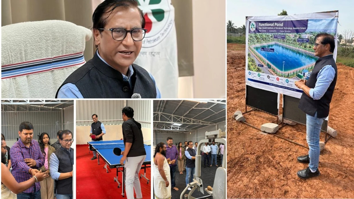 RGIPT Bengaluru Inaugurates Gymnasium and Indoor Table Tennis Facilities; Lays Foundation for Indoor Sports Courts and Natural Pond