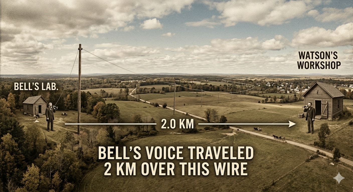 When the human voice travelled miles by wire