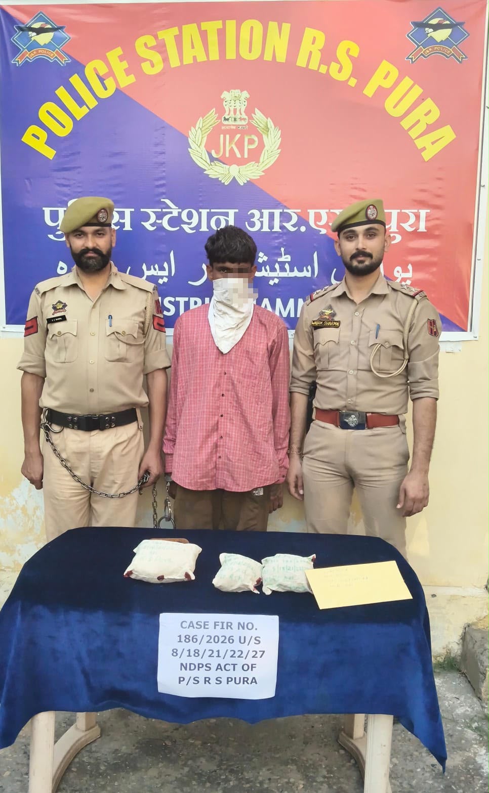Jammu Police Recover 804 Grams of Heroin, Over 1 Kg of Opium in RS Pura; Drone-Smuggling Link Suspected